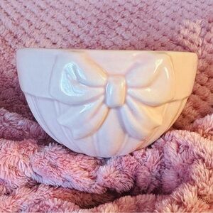 Pink Bow Ceramic Bowl